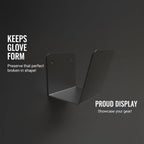 Metal Baseball Glove Wall Mount Holder 2 Pack [Invisible Floating Keeps Glove Shape][No Drilling][Space-Saving Storage] Sports Decor Display for Bedroom or Man Cave, Great Gift for Players