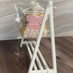 liwupro Mini Cookie Rack, Mini Biscuit Holder for Displaying Biscuits, Mini Decorative Biscuit Hanger for Tea Parties/Family Gatherings/Children's Parties, Biscuit Rack with 10 Mini Hangers