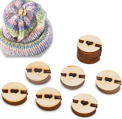 50PCS Removable Pom Poms Buttons for Hats, Faux Fur Pom Poms Keepers on Handmade Beanies, Hat Pom Pom Holder, Knitted Hat Making Fastener Tool, Pompom Holders for Knit Beanies and Toques