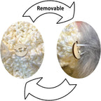 50PCS Removable Pom Poms Buttons for Hats, Faux Fur Pom Poms Keepers on Handmade Beanies, Hat Pom Pom Holder, Knitted Hat Making Fastener Tool, Pompom Holders for Knit Beanies and Toques