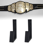 Wrestling Belt Wall Display Holder Compatible with WWE Belts, Wooden Horizontal Championship Belt Hanger Wall Mount, Durable & Easy to Install Title Belts Rack Organizer