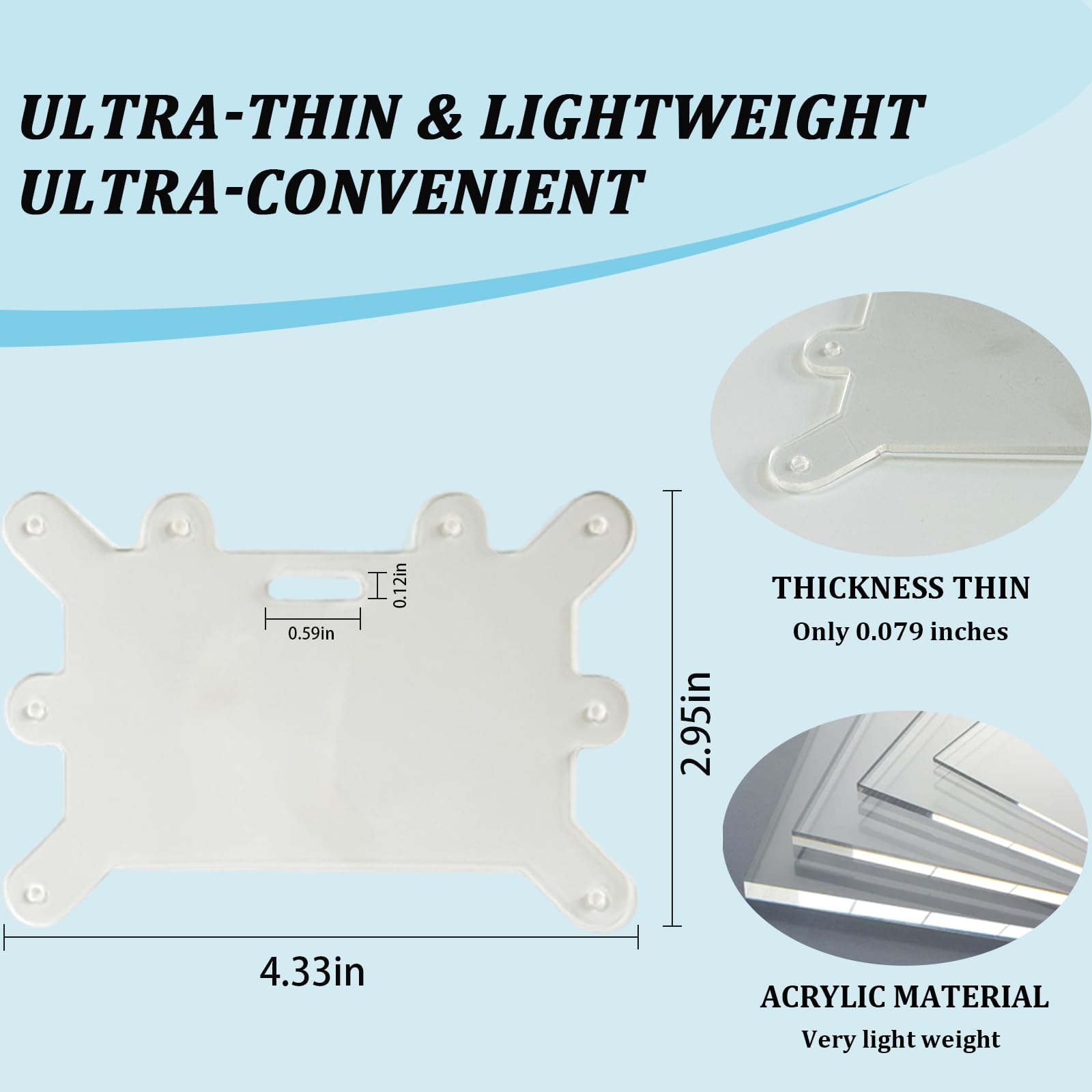 6pcs Badge Buddy Pin Holder for Displaying Badges Accessories, Badge Pin Holder for Horizontal and Vertical Use, Suitable for Nurse ID Cards, Student ID Cards, Employee Cards