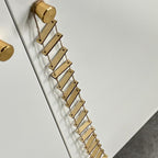 Mini Wooden Rope Ladder for Gnomes, Miniature Ladder for Gnome Decor, Fairy Gardens, and DIY Crafts, Gnome Accessories, Length 39.37 Inches