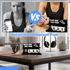 Falnvita Desk Running Mileage Tracker for Recording Mileage Running Pedometer & Goal Setter, Fitness Motivation Display for Runners, Marathon Training Gift (Black Boys)