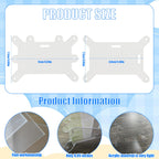 6pcs Badge Buddy Pin Holder for Displaying Badges Accessories, Badge Pin Holder for Horizontal and Vertical Use, Suitable for Nurse ID Cards, Student ID Cards, Employee Cards