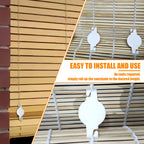 20 Pack String Clip for Roll Up Shade Compatible with Radiance, Cord Clips for Curtains and Shades, Outdoor Bamboo Roller Blind Replacement Clips