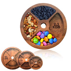 DAUCHVNY Weight Plate Charcuterie Board (25lb) | Wooden 4-Compartment Serving Tray, Holds Snacks, Cheeses, Appetisers, A Unique Gift for Gentlemen, Fitness Enthusiasts and Home Gym Owners