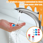 9 Pack 13mm Protective Vial Caps for 3ml Vials[Easy Identification & Lab Sample Organization][Reusable Plastic Safety Covers] 3ml Vials for Injection