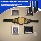 Wrestling Belt Wall Display Holder Compatible with WWE Belts, Wooden Horizontal Championship Belt Hanger Wall Mount, Durable & Easy to Install Title Belts Rack Organizer