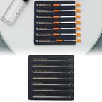 Aesthetic Practitioner Syringe Tray with Slot Label, Bamboo Aesthetic Physician Syringe Preparation Tray, Syringe Tray for Aestheticians and Nurses, Syringe Storage Tray with 7 Flutes (Black)