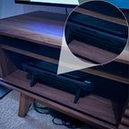 Falnvita Game Consoles Stand for Switch 2 (2025), Horizontal Angled Airflow Dock Stand for Switch 2 Shelves, Game Console Accessories for Shelves, Easy Docking and Undocking